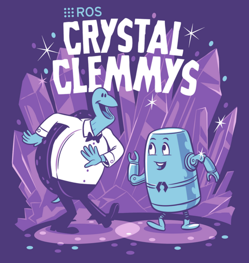 ملصق إصدار لعبة ROS 2 Crystal Clemmys.