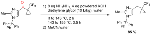 Scheme 21. Large-scale application