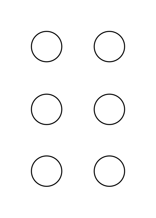 (نموذج برايل فارغ)