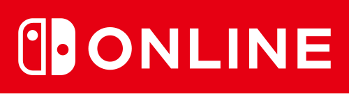 شعار خدمة Nintendo Switch Online. يتكون من نفس وحدتي تحكم Joy-Con البيضاء الأنيقة على خلفية حمراء كما هو الحال في شعار Nintendo Switch الرئيسي. وبجانبهما كلمة "ONLINE" باللون الأبيض.