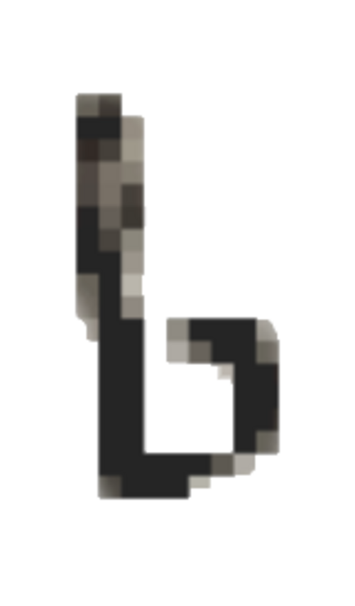 ب