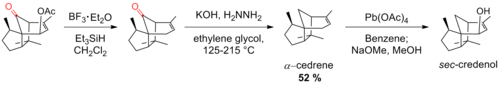 Scheme 20. Synthesis of sec-credenol