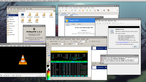 برنامج إدارة النوافذ WindowLab الإصدار 1.4 يعمل على نظام Debian 11 Bullseye