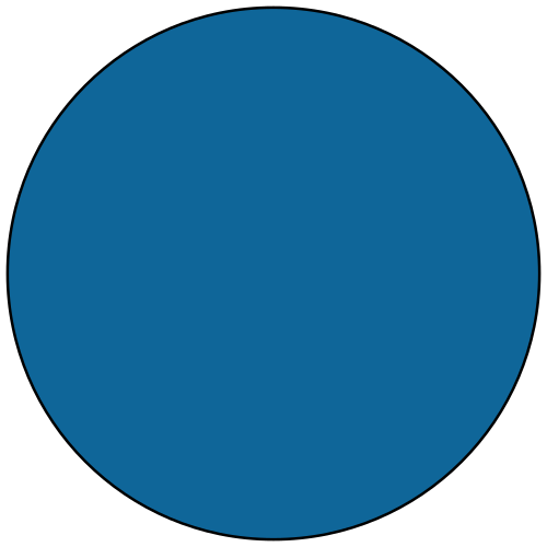 دائرة زرقاء