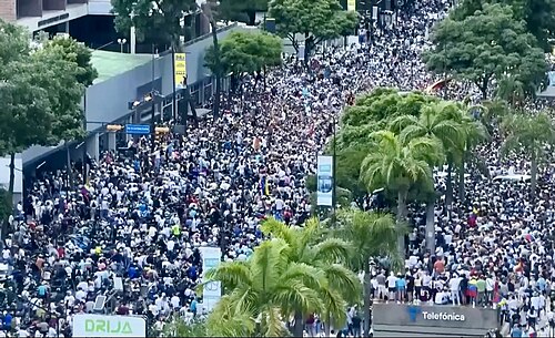 الفنزويليون يخرجون إلى الشوارع للاحتجاج على نتائج الانتخابات الرئاسية لعام 2024 في كاراكاس، 3 أغسطس 2024.