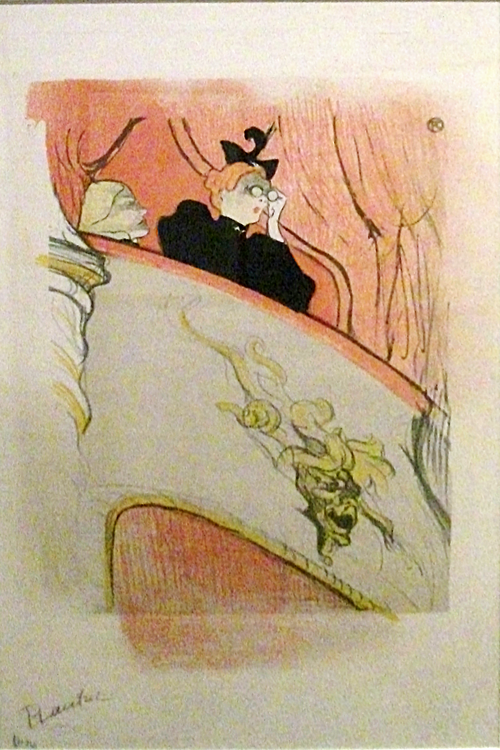 صندوق القناع المذهب (1894)، طباعة حجرية ملونة باستخدام أقلام التلوين والفرشاة والرش مع مكشطة
