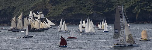 Boats leaving Brest for Douarnenez