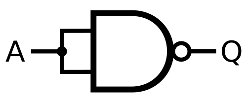 مخطط الدائرة: NAND(A, A)
