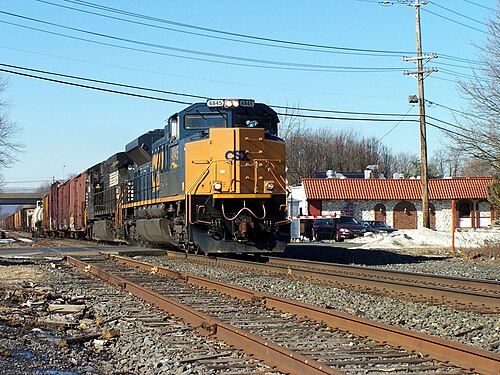 قاطرة CSX SD70ACe رقم 4845