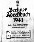 غلاف كتاب عناوين برلين لعام 1943. الصفحات الداخلية المستخدمة في مناقشة غونتر ليتفين، وضحايا جدار برلين الآخرين.