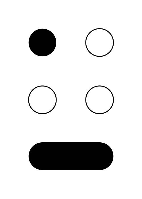 (نقاط نمط برايل - C1)