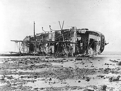 السفينة إس إم إس أدلر، منظر لسطحها، 1889.