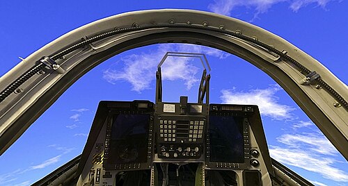 قمرة قيادة الطائرة X-35B