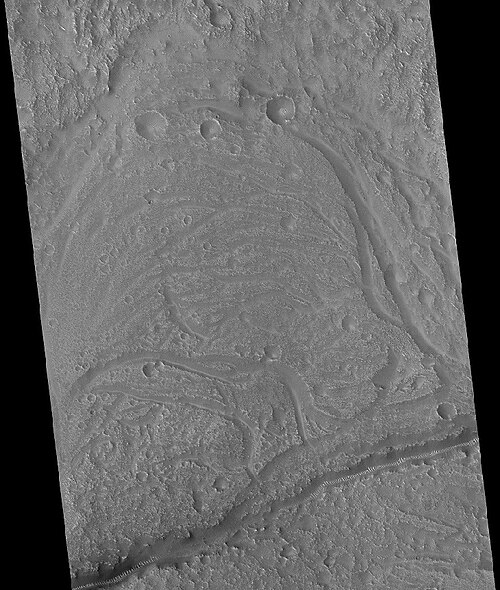 Stream meander and cutoff, as seen by HiRISE under HiWish program. These kind of fearures usually take a long time to form. Hence, this photo suggests that water may have flowed here for some time--rather than for a quick flood.