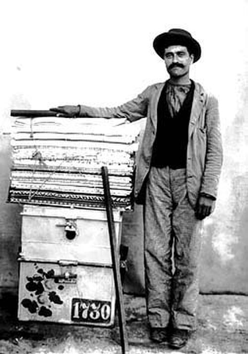 مهاجر برتغالي في ريو دي جانيرو، 1895.