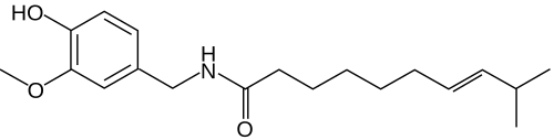 التركيب الكيميائي للهوموكابسايسين