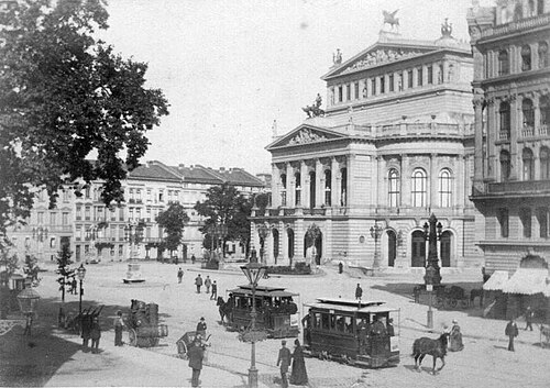 دار أوبرا فرانكفورت، حوالي عام 1880