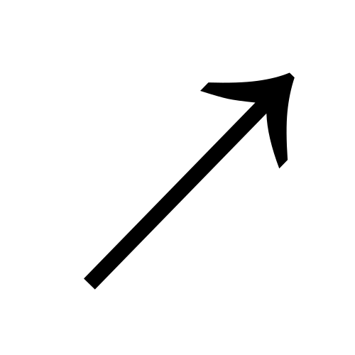 سهم لأعلى ولليمين c6