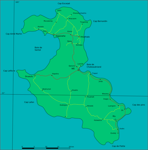 خريطة جزيرة ليفو