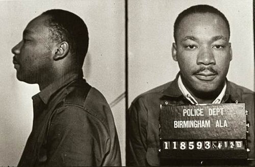 تم اعتقال مارتن لوثر كينغ جونيور في 12 أبريل 1963