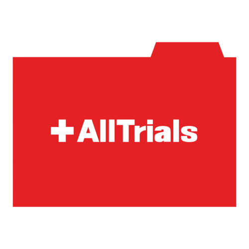ملف مكتبي يحمل شعار AllTrials