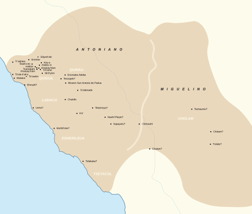 خريطة غرب وسط كاليفورنيا