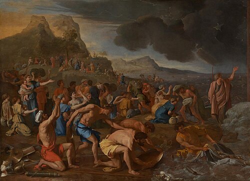 نيكولا بوسان، عبور البحر الأحمر، 1634
