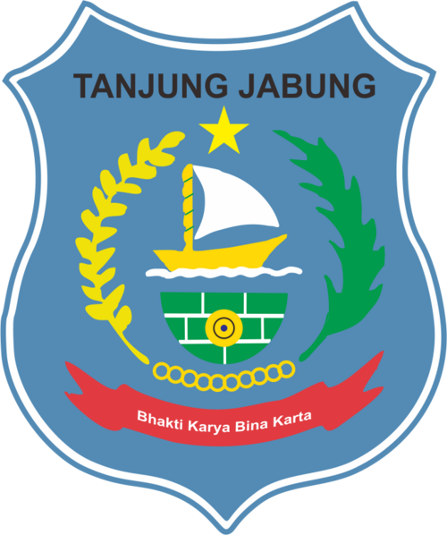 Emblem of former Tanjung Jabung Regency, now split into West Tanjung Jabung Regency and East Tanjung Jabung Regency since 1999.