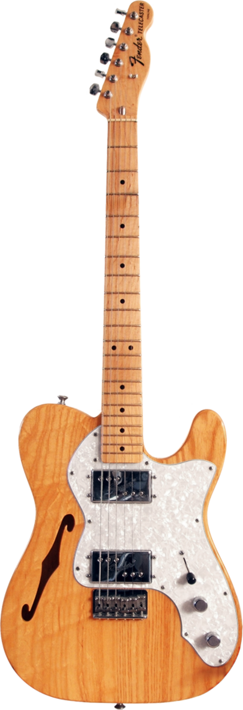 فتحة واحدة على شكل حرف F في غيتار Fender Telecaster Thinline