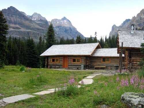 Elizabeth Parker hut in British Columbia in the Canadian Rockies