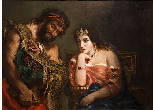 يوجين ديلاكروا، كليوباترا والفلاح (1838)