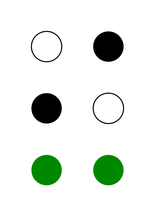 ⠮ (نقاط نمط برايل-2346)