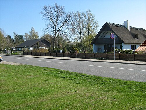 Summer houses on the sea front