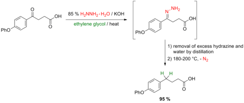 Scheme 5. Huang Minlon modification