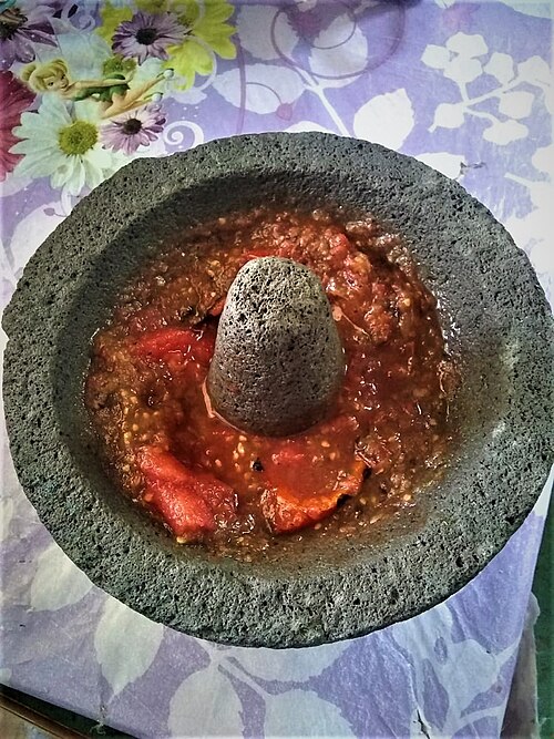 "Salsa de molcajete"، سان خوان أشيوتلا، أواكساكا، المكسيك