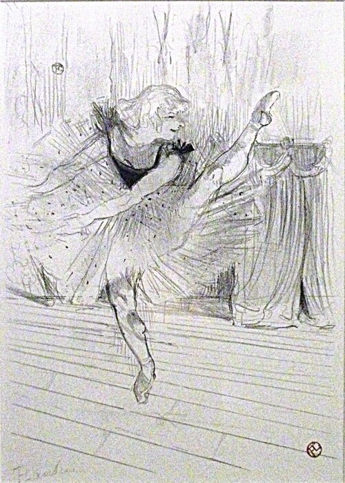 الآنسة إيدا هيث (1894)، طباعة حجرية بالألوان الشمعية والفرشاة مع مكشطة
