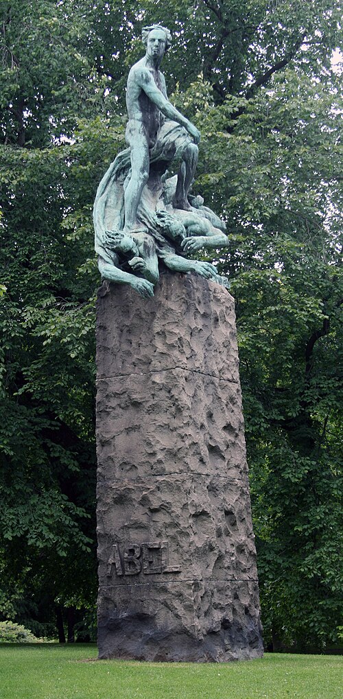 تمثال نيلز هنريك أبيل، المسمى "Abelmonumentet"، في أوسلو (كريستانيا السابقة) لجوستاف فيجلاند.