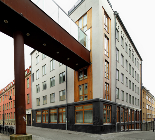 مبنى Spetsen في الحرم الجامعي Norrköping.