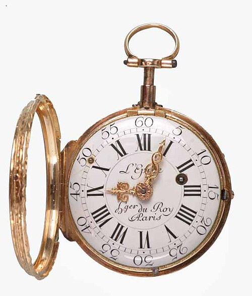 ساعة جيب، من صنع شركة L'Epine، حوالي عام 1760 (K-0545)