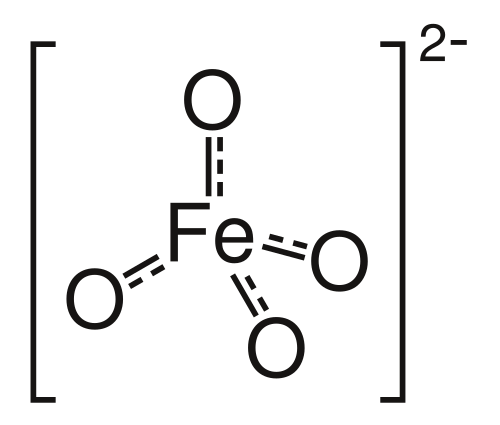 Structure of ferrate(VI), [FeO4]2−