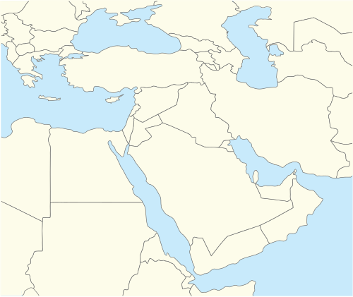 خريطة الشرق الأوسط