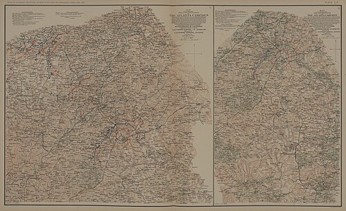الخرائط 4-5: حملة أتلانتا: الحقبة الرابعة والخامسة.