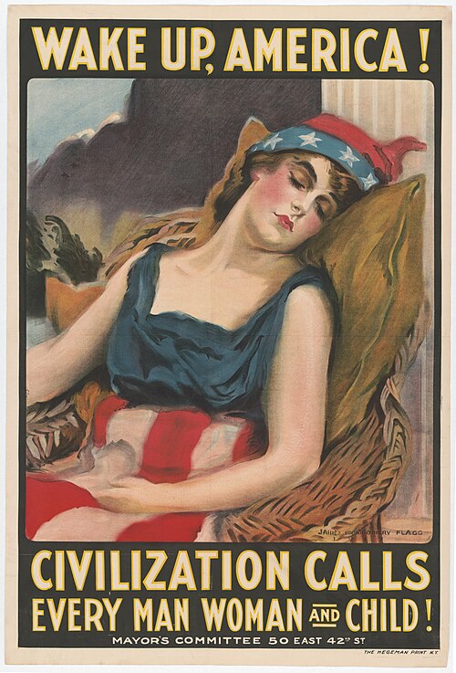 استيقظي يا أمريكا، الحضارة تنادي كل رجل وامرأة وطفل! (1917)