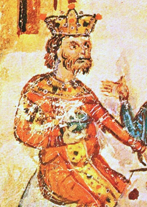 A depiction from a medieval manuscript