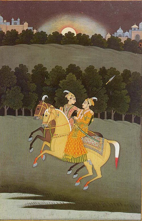 فارسان، على طراز مرشد أباد في الرسم