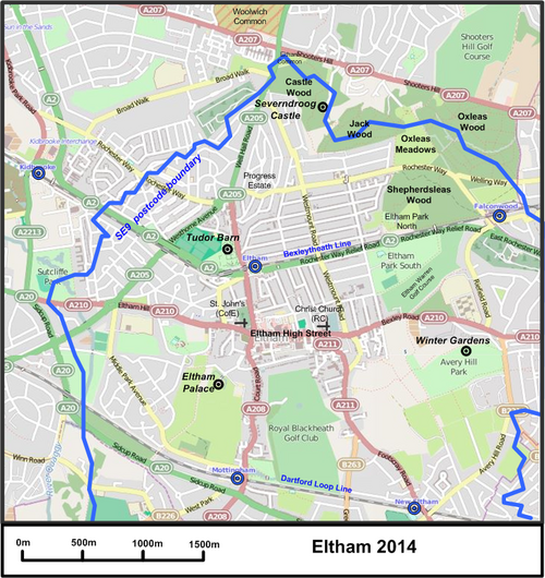 الخريطة 6. إلتام في عام 2014 (المصدر: OpenStreetMap)
