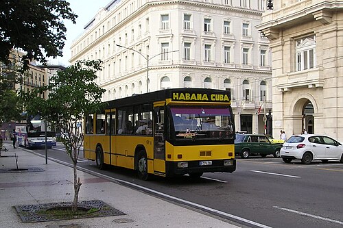 Ex-NHZ Holland Den Oudsten bodied DAF MB230 bus in Havana