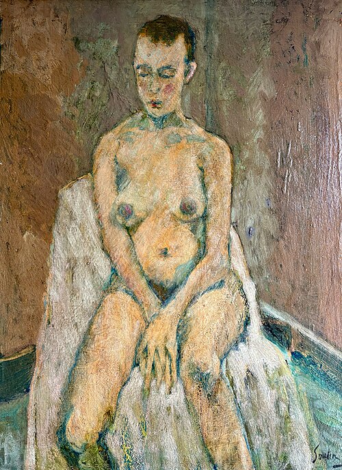 عارية أنثوية (1936)، زيت على قماش، 65 × 55 سم، مجموعة غير معروفة
