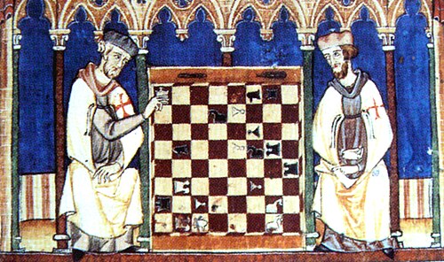 فرسان الهيكل يلعبون الشطرنج، Libro de los juegos، 1283