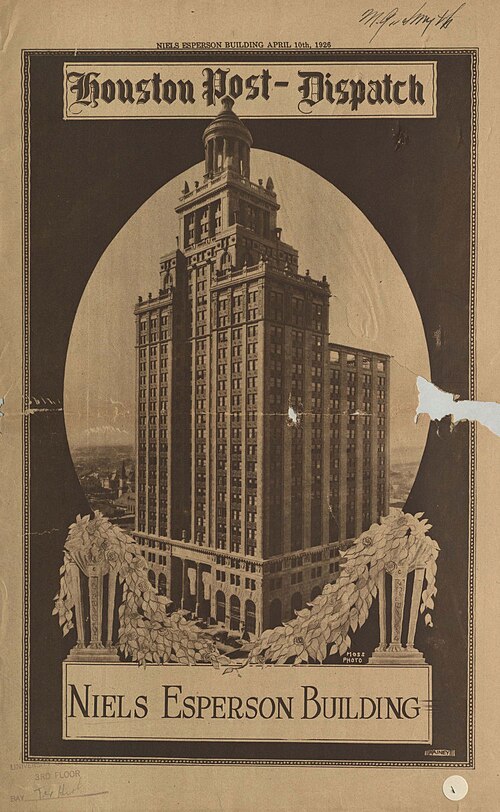 كتيب عن مبنى نيلز إسبيرسون، 1926